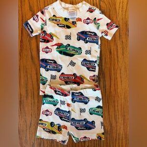 Hanna Andersson Race Car Print Pajama Set - 2T